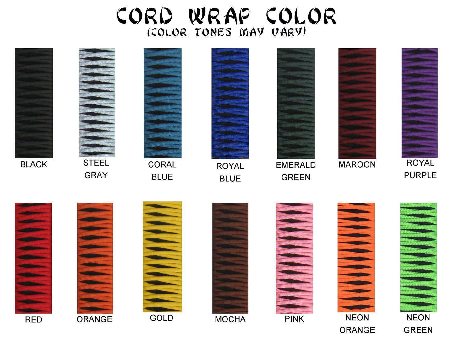 Ninja Cord Wrapped Handle. Customize Your Ninjutsu Chigiriki Training!