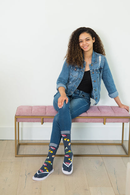 V-Toe Split-Toe, Tabi Fun Pattern Socks