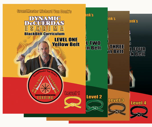 DeCuerdas Eskrima Training Manuals 4 Book Set by Richard Van Donk