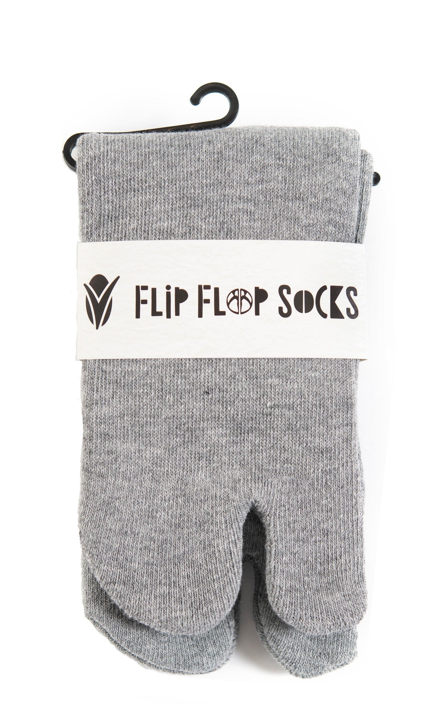 Thicker V-Toe Athletic or Casual Grey Flip-Flop Tabi Socks Cotton Blend Comfortable Stylish - Ankle Socks